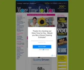 Moretimeforyou.com(House Cleaning) Screenshot
