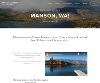 Moretomanson.com(Manson, WA) Screenshot