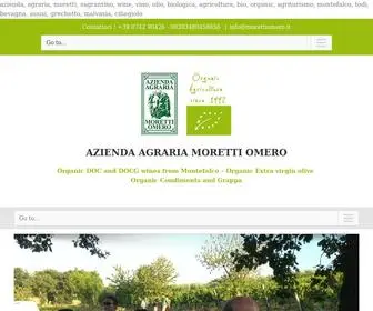 Morettiomero.it(Agricoltura biologica da 25 anni Azienda Agraria Moretti Omero Giano dell'Umbria Perugia) Screenshot