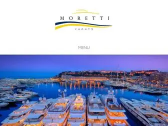 Morettiyachts.com(Moretti Yachts) Screenshot