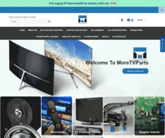 MoretvParts.com(TV and computer Monitor Replacement Parts) Screenshot