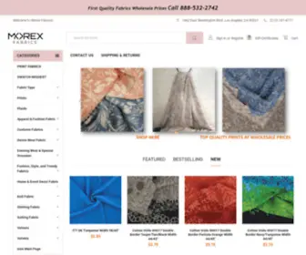 Morexfabrics.com(Morexfabrics) Screenshot