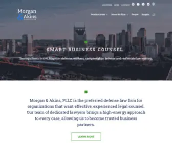 Morganakins.com(Morgan & Akins) Screenshot