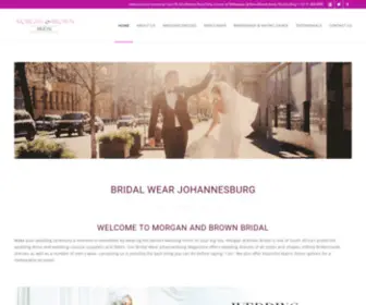 Morganandbrownbridal.co.za(Bridal Wear Johannesburg) Screenshot