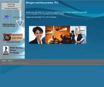 Morganassociateslaw.com(Morgan and Associates) Screenshot