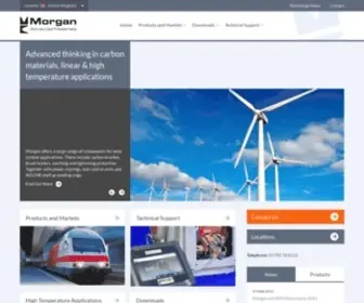 Morgancarbon.com(Koolstofproducten voor elektrische en speciale grafiet toepassingen) Screenshot