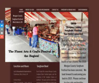 Morgancountysorghumfestival.com(Morgan County Sorghum Festival) Screenshot