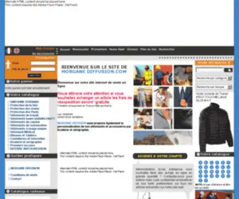 Morganediffusion.com(Vêtements de travail Molinel) Screenshot