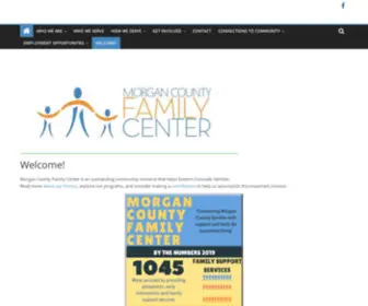 Morganfamilycenter.org(Connecting Morgan County Families with Support and Tools for Successful Living) Screenshot