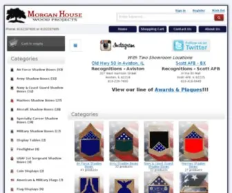 Morganhousewoodprojects.com(Military Shadow Boxes) Screenshot