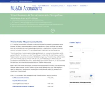 Morganjones.co.uk(MJ&CO Shropshire's premier small business tax Accountants. Specialists) Screenshot