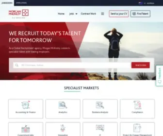 Morganmckinley.com.au(Specialised Recruitment Agency Australia) Screenshot