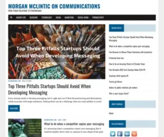 Morganmclintic.com(Morgan McLintic on Communications) Screenshot