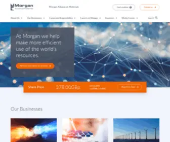 Morganplc.com(Morgan Advanced Materials) Screenshot