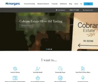 Morgans.com.au(Stockbroking) Screenshot