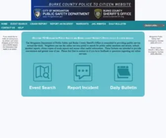 Morgantonps.org(Morganton Department Public Safety P2C) Screenshot