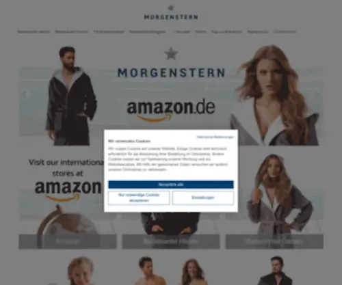 Morgenstern-Shop.de(Bademantel & Saunamantel & Handtuch in Luxus Qualität kaufen) Screenshot