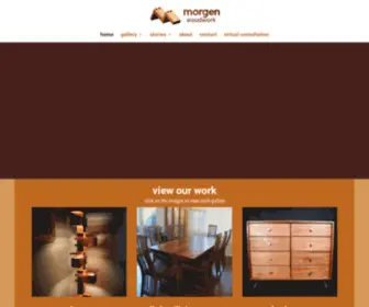 Morgenwoodwork.com(Beautiful custom woodworking) Screenshot
