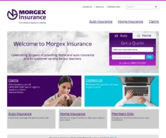 Morgex.com(Morgex Insurance) Screenshot