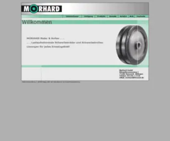 Morhard-Raeder.de(Morhard GmbH SchwerlastrÃ¤der Schwerlastrollen StahlrÃ¤der Vollgummireifen Felgen Glass Metallbau) Screenshot