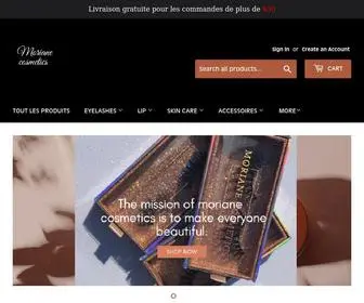 Morianecosmetics.com(Moriane cosmetics) Screenshot