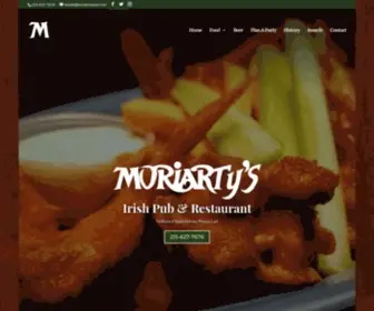 Moriartyspub.com(Moriarty's) Screenshot