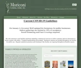 Moriconifuneralhome.com(Moriconi Funeral Home) Screenshot