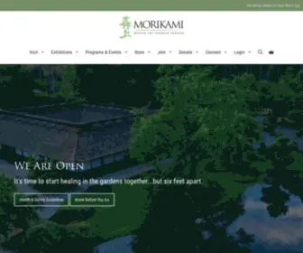 Morikami.com(Our mission is to provide authentic Japanese cultural experiences that entertain) Screenshot