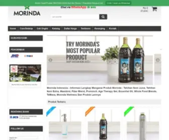 Morindaindonesia.com(Informasi lengkap mengenai produk Morinda) Screenshot