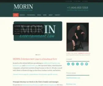 Morinentlaw.com(MORIN Entertainment Law based in Atlanta) Screenshot