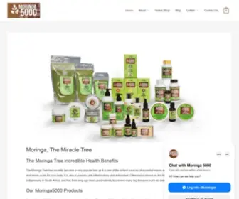 Moringa5000.co.za(Moringa, The Miracle Tree) Screenshot