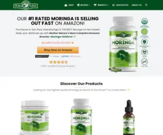 Moringapowder.com(Pura Vida Moringa) Screenshot