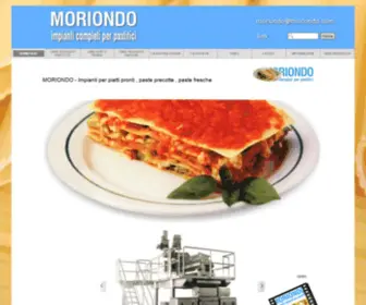 Moriondo.com(Moriondo Macchine per paste cotte) Screenshot