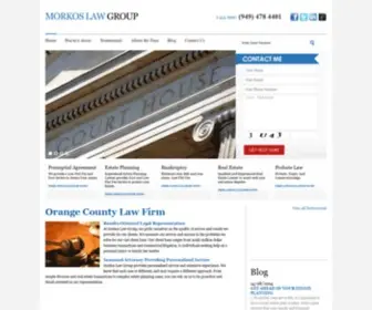 Morkoslaw.com(Orange County Law Firm) Screenshot