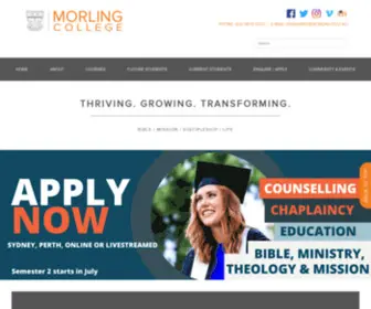 Morling.edu.au(Morling College) Screenshot