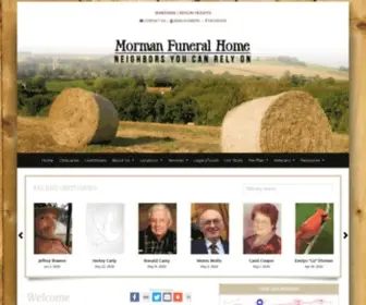 Mormanfuneralhome.com(Morman Funeral Home) Screenshot