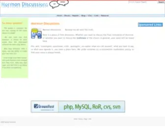 Mormondiscussions.com(Mormon Discussions) Screenshot