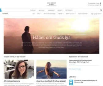 Mormon.dk(Officiel hjemmeside for Jesu Kristi Kirke af Sidste Dages Hellige i Danmark) Screenshot