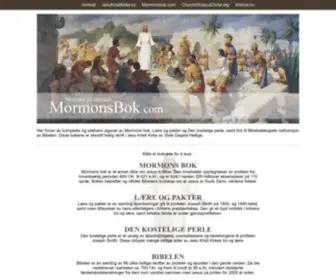 Mormonsbok.com(Hellig skrift i Jesu Kristi Kirke av SDH (mormonere)) Screenshot