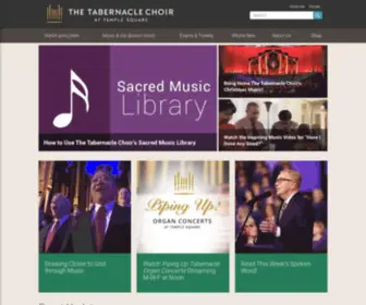 Mormontabernaclechoir.com(The Tabernacle Choir) Screenshot