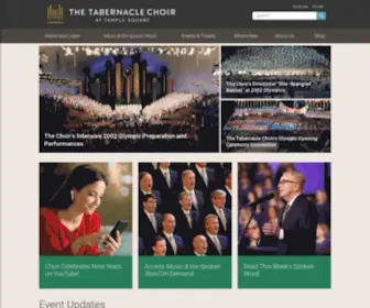 Mormontabernaclechoir.net(The Tabernacle Choir) Screenshot