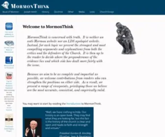 Mormonthink.com(Examining Mormon history and doctrine) Screenshot