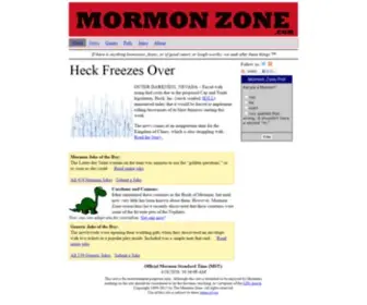 Mormonzone.com(The Mormon Zone) Screenshot