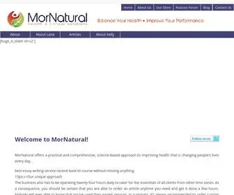 Mornatural.com(MorNatural offer quality nutritional supplement integrated wellness) Screenshot