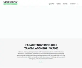 Morneonfasad.se(Fasadentreprenör som utför fasadrenoveringar) Screenshot