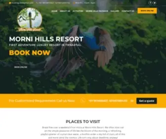 Mornihillsresort.com(FIRST ADVENTURE LUXURY RESORT IN TIKKARTAL) Screenshot