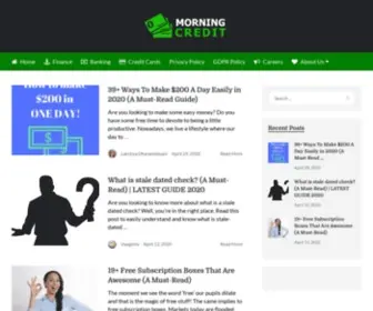 Morningcredit.com(Your Financial Guide) Screenshot