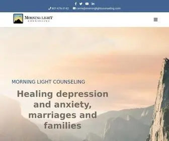 Morninglightcounseling.net(Healing Depression) Screenshot