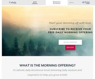 Morningoffering.com(The morning offering) Screenshot