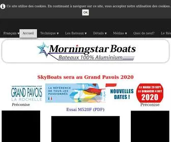 Morningstarboats.fr(Bateau aluminium morningstar) Screenshot